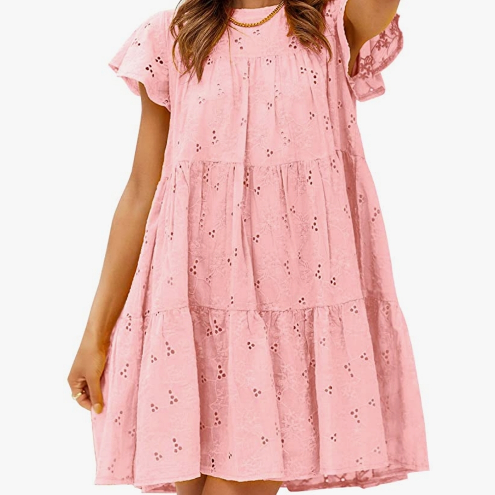 COPY - Simplee Eyelet Tunic Dress